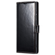 Pattintható tok a Samsung Galaxy S23 Ultra, ERBORD Waxy Wallet, fekete