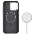 Tok iPhone 15 Pro, Carbon Fiber MagSafe, fekete