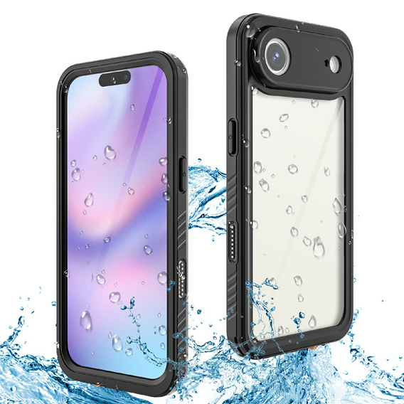 Tok iPhone Air készülékhez, IP68 vízálló Redpepper, fekete
