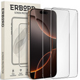 ERBORD 9H kemény üveg edzett üveg iPhone 17 Pro / 17 / 16 Pro készülékekhez – 2 darabos készlet