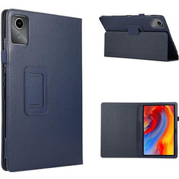 Tok Lenovo Tab M11, bi-fold, patenttal, sötétkék