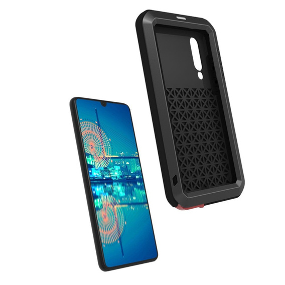 Love Mei Telefontok a Huawei P30, armored with glass, fekete
