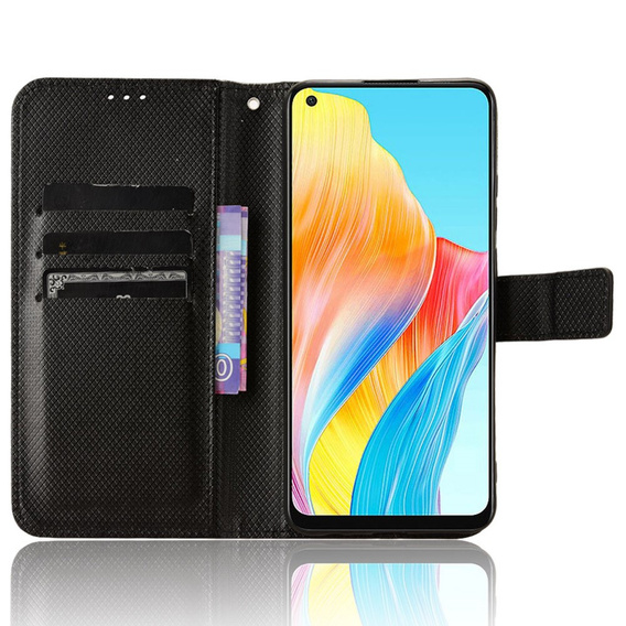 Pattintható tok a Oppo A58 4G, Smart Magnet, fekete