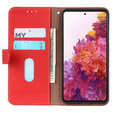 KHAZNEH RFID tok OnePlus 12R, Litchi textúra, piros