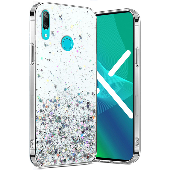 Telefontok a Huawei Y6 2019 / Honor 8A, Glittery, átlátszó