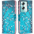 Pattintható tok a Oppo A79 5G, Wallet, Sakura, kék