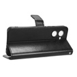 Pattintható tok a Realme C33, Crazy Horse Wallet, fekete