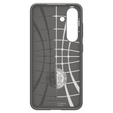 A Spigen tok Samsung Galaxy S25, Liquid Air, fekete + 9H edzett üveghez