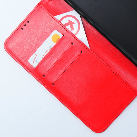 Pattintható tok a Xiaomi 13T / 13T Pro, Crazy Horse Wallet, piros
