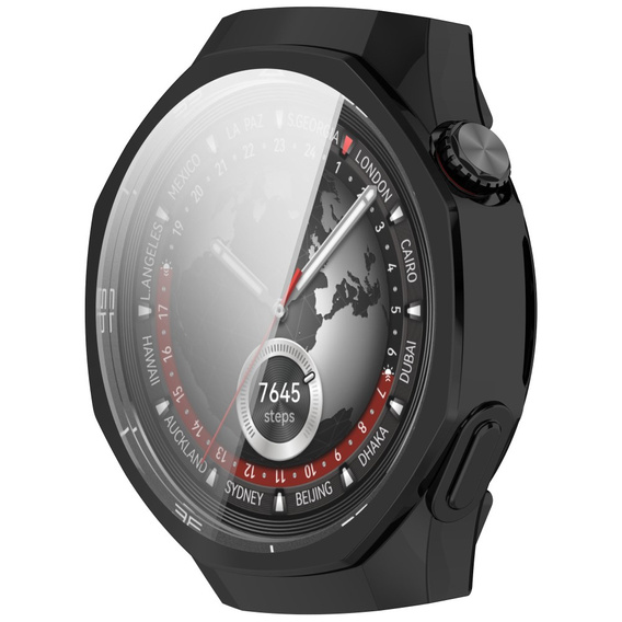 2in1 tok képernyővédővel Huawei Watch GT 5 Pro 46mm, fekete