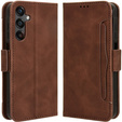 Pattintható tok a Samsung Galaxy A25 5G, Card Slot, barna