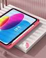 Tok iPad 11" 2025 A16 (11 gen.) / iPad 10.9" 2022 (10 gen.), Smartcase Hybrid, tolltartó résszel, rózsaszín