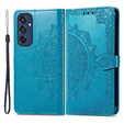 Pattintható tok a Samsung Galaxy M35, Mandala, kék