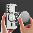 Pattintható tok a Samsung Galaxy S22 5G, RFID Wallet MagSafe CamShield, fekete
