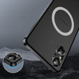 Kameravédő tok Sony Xperia 5 V, CamShield MagSafe, átlátszó / fekete