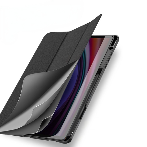 Tok Samsung Galaxy Tab S10+ Plus-hoz, Dux Ducis Domo, fekete