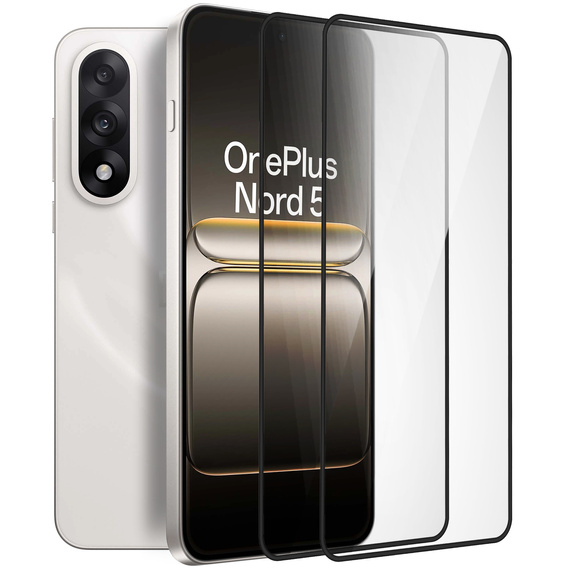 2x edzett üveg ERBORD 3D a OnePlus Nord 5 teljes képernyő