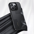 BENKS Kevlar tok iPhone 16 Pro, MagSafe, Carbon Fiber, fekete