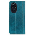 Pattintható tok Honor 200 Pro 5G, Split Leather, zöld