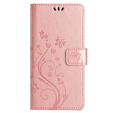 Pattintható tok a Samsung Galaxy A55 5G, Wallet, Butterfly, lila