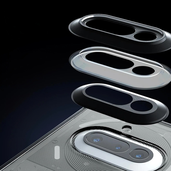 Telefontok a Nothing Phone 3A, Fusion Hybrid, átlátszó / fekete