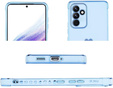 tok Samsung Galaxy A35 5G, Electro heart, kék + Full Glue Kerámiaüveg