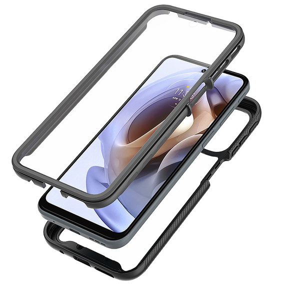 Tok Motorola Moto G31/G41 készülékhez, Shockproof, fóliával, kék