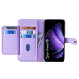 Pattintható tok a Oppo Reno 13, Wallet Zipper Pocket, lila