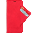 Pattintható tok a Honor 90 Lite 5G, Card Slot, piros
