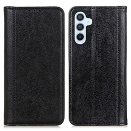 Telefontok a Samsung Galaxy A35 5G, Wallet Litchi Leather, fekete