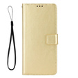 Pattintható tok a Motorola Edge 50 Neo / Motorola ThinkPhone 25, Crazy Horse Wallet, arany
