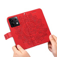 Pattintható tok a Xiaomi Redmi Note 13 Pro 5G, Mandala, piros