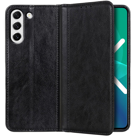 Telefontok a Samsung Galaxy S21 FE, Wallet Litchi Leather, kék