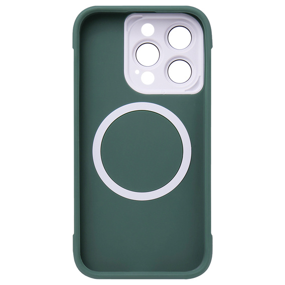 Tok iPhone 15 Pro Max, ERBORD Armor Mag, zöld
