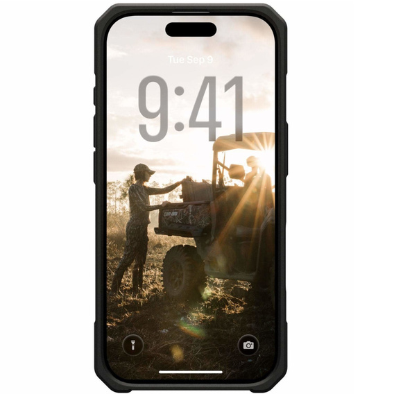 Urban Armor Gear Telefontok a iPhone 15 Plus, Monarch Pro Kevlar MagSafe, fekete