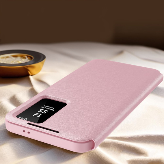 Flip tok Samsung Galaxy A55 5G, Smart View Wallet, rózsaszín