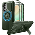 Páncélozott tok a Samsung Galaxy S24 FE, Dexnor Full Body (Two Frames), zöld