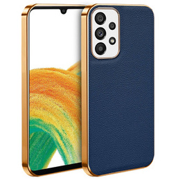 Telefontok a Samsung Galaxy A33 5G, Cowhide Leather, kék