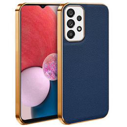 Telefontok a Samsung Galaxy A13 4G, Cowhide Leather, kék