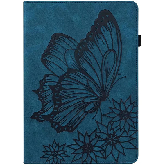 Telefontok a Lenovo Tab M9, Wallet Pen Slot, butterflies, barna