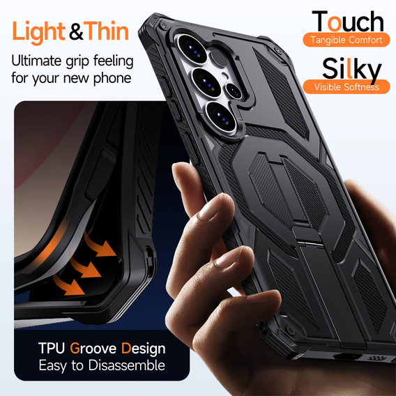 MagSafe-kompatibilis védőtok állvánnyal a Samsung Galaxy S26 Ultra készülékhez