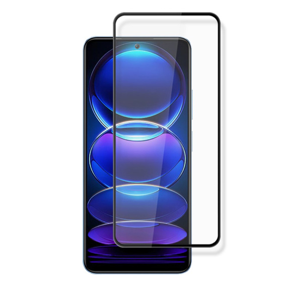 Mocolo Full Glue edzett üveg a következőkhöz Xiaomi Poco X5 Pro 5G, fekete keret