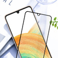 Amorus Full Glue edzett üveg Samsung Galaxy A25 5G, fekete kerethez
