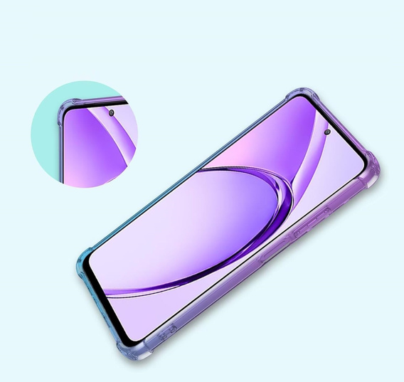 Tok Oppo A40 / Oppo A40m, Gradient Dropproof, Lila / kék