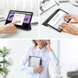 Tok Samsung Galaxy Tab S10 Lite / S10 FE / S9 FE, Dux Ducis TOBY, fekete