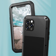 Love Mei Telefontok a iPhone 12 Pro, armored with glass, fekete