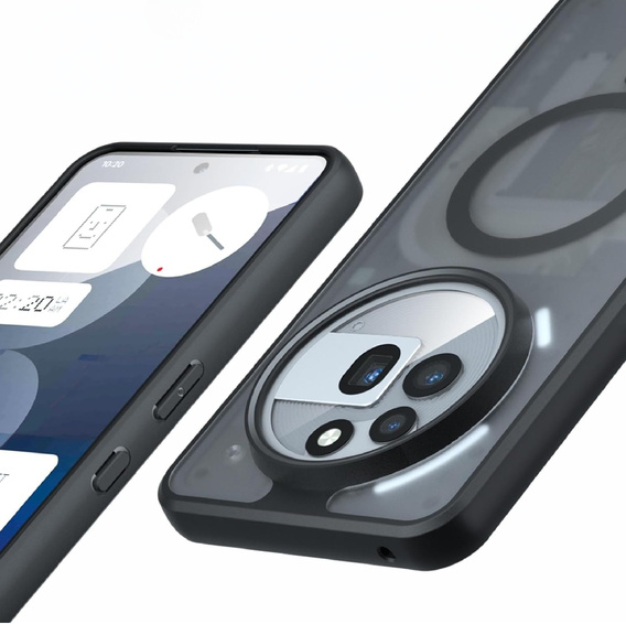 Tok Nothing Phone 3A Pro-hoz, MagSafe, ERBORD Matt Case, fekete