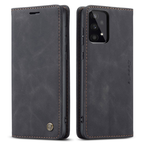 CASEME tok Samsung Galaxy A53 5G, Leather Wallet Case, fekete