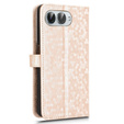 Flap tok T Phone 3 5G, Wallet Rhombus, arany