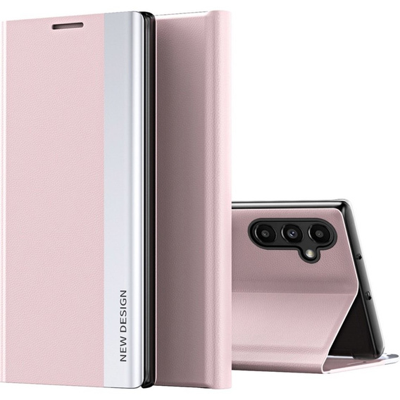 Pattintható tok a Samsung Galaxy A14 4G/5G, Side Magnetic, rózsaszín